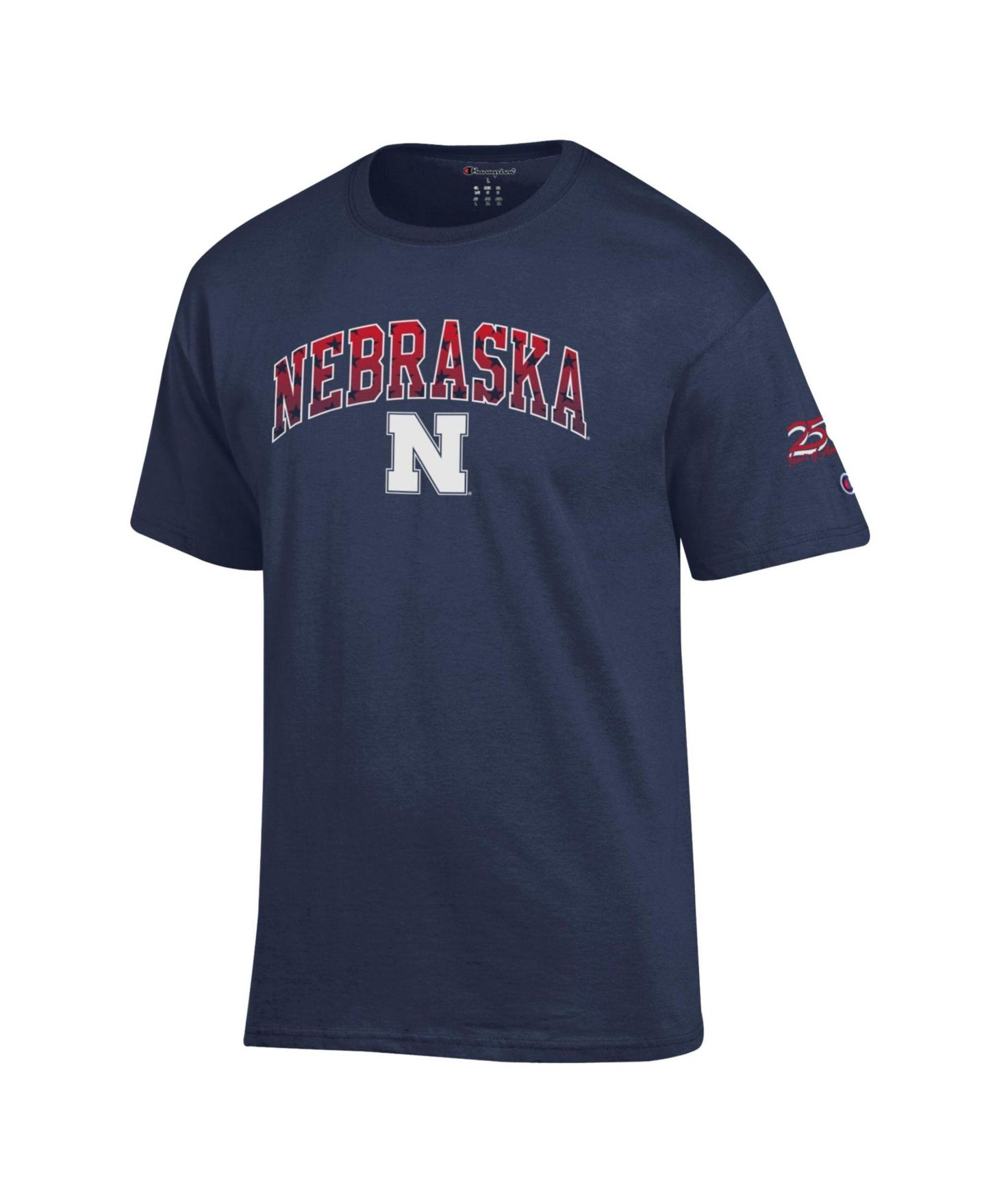 Мужская футболка Champion Navy Nebraska Huskers Americana 250th Arch — фото 2