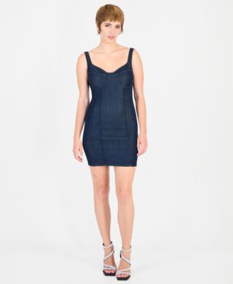 Women's Alora Body-Con Sweetheart Denim Mini Dress
