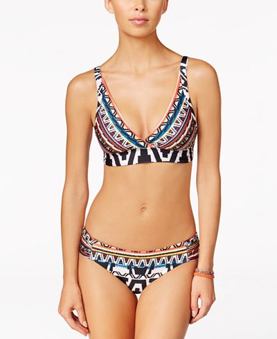 Becca Primitive Journey Tribal-Print Bikini Top & Bottoms
