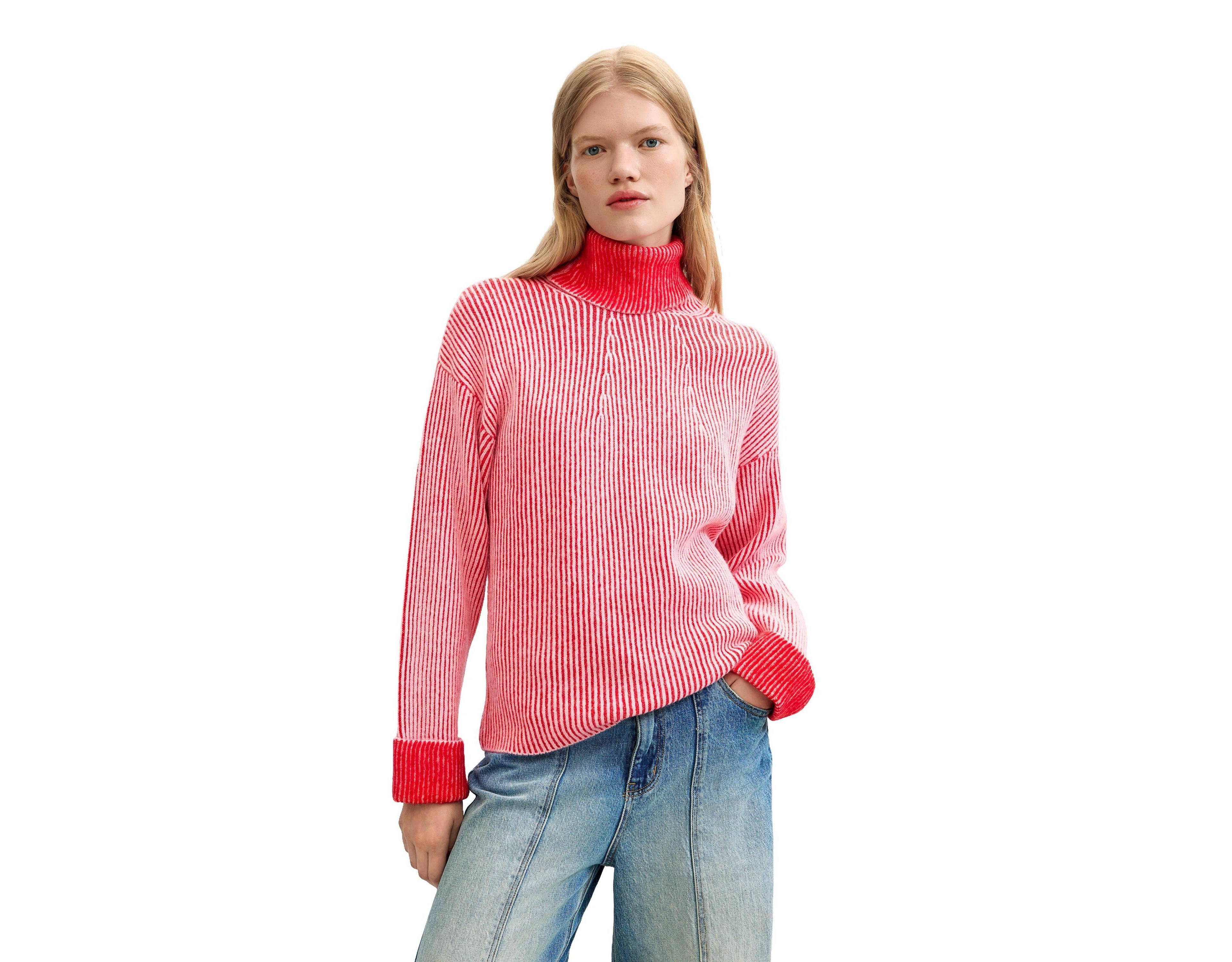 Desigual Women's Chunky-Knit Turtleneck Sweater