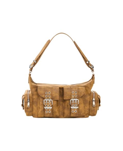 Женская сумка Desigual Medium Buckle, цвет: Верблюжий
