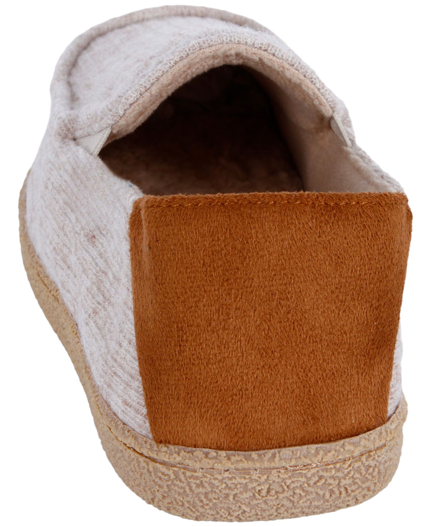 Мужские тапочки Isotoner Knit Moccasin Slippers, цвет: Овсяный — фото 3
