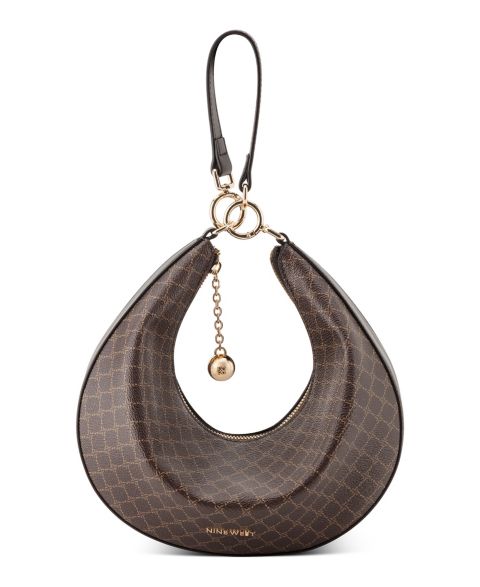 Женская сумка Nine West Brantlee Convertible Small Crossbody Handbag, цвет: Коричневый / Чёрный