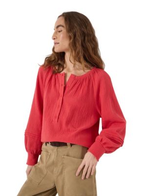 Women's Rhea Cotton Cheesecloth Blouse
