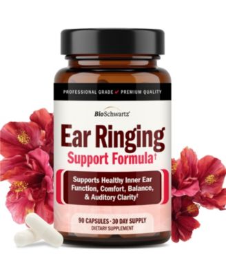 Ear Support Formula with Vitamins C, D, B1 and Lemon Bioflavonoid Complex, 90 Capsules