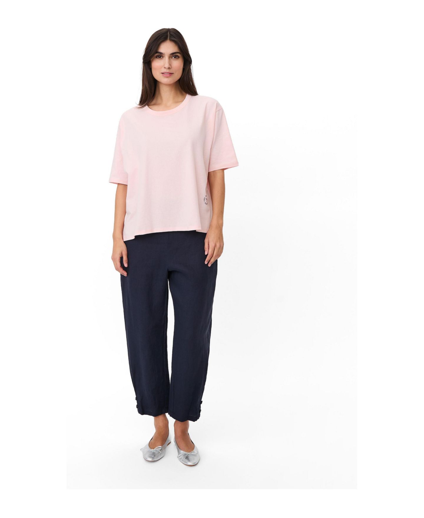 Женская футболка Masai Copenhagen Madoreann Relaxed Soft-Cotton, цвет: Клубничный — фото 2