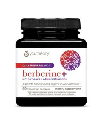 Berberine Plus Daily Sugar Balance Supplement, 600 Milligram Berberine HCl, Supports Healthy Blood Sugar and Insulin Response 30 Day Supply