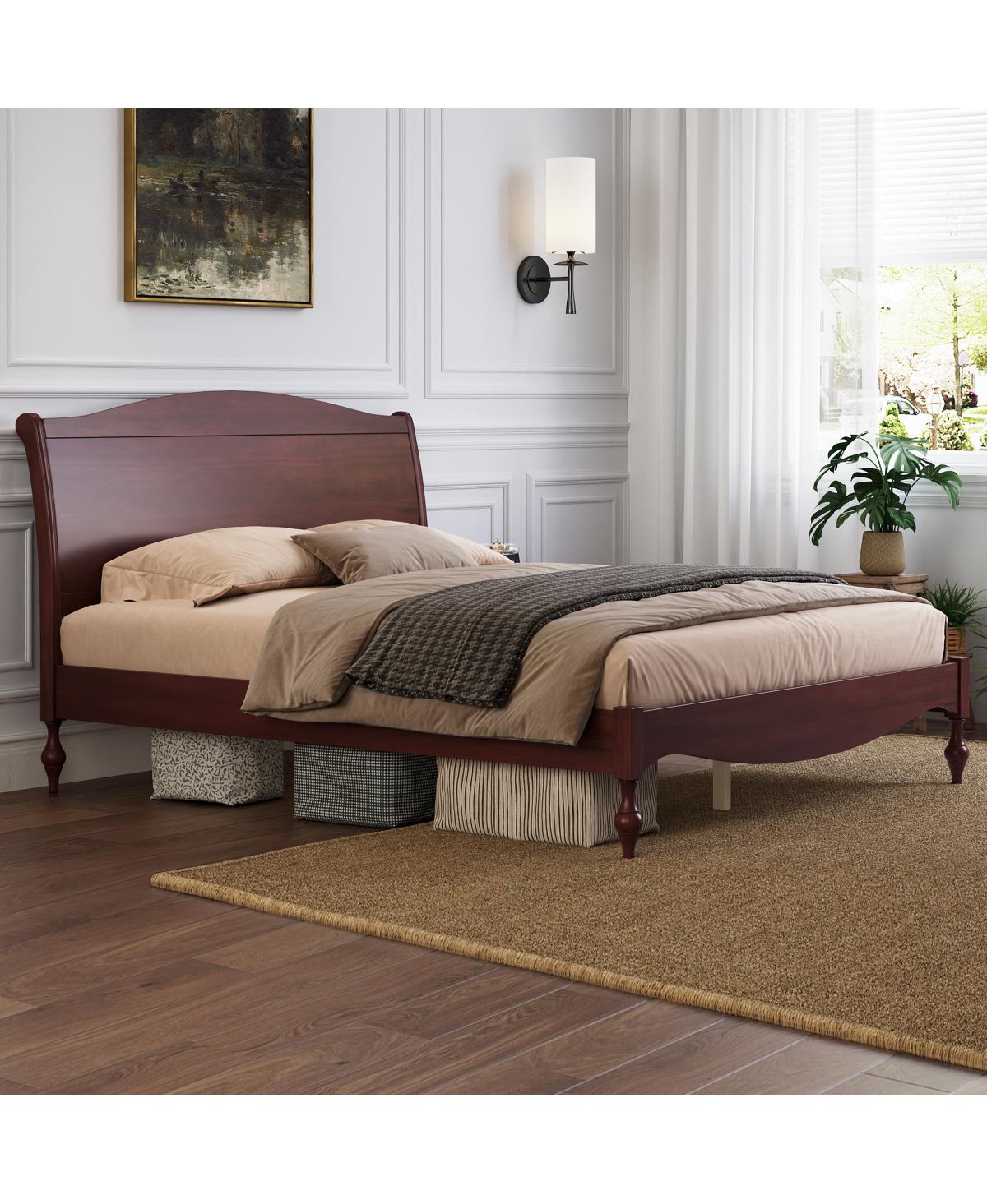 Streamdale Furniture Wooden Queen Bed Frame with Headboard
