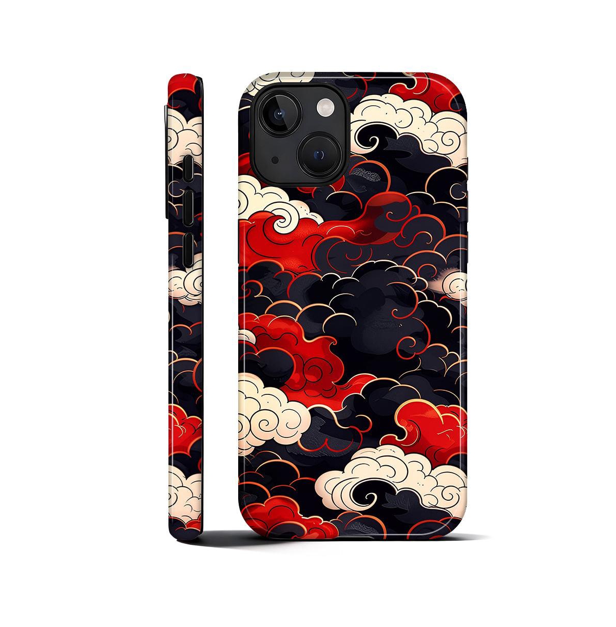 Lisen 2-Layer Phone Case Compatible with Apple iPhone 15 Pro - Crimson auspice for iphone 15