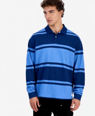 Men's Nistrico Long-Sleeve Striped Polo
