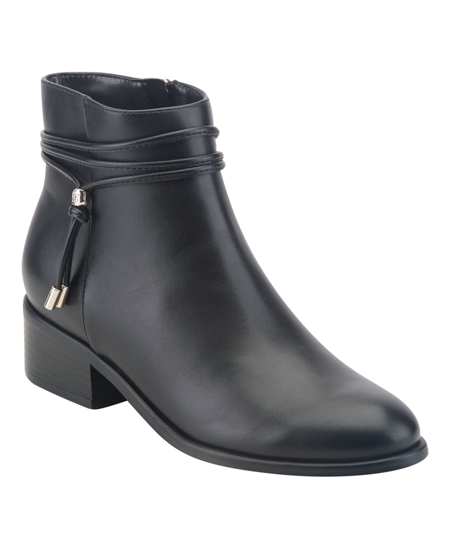 Женские ботинки Bandolino Dottie Block Heel Dress Booties, цвет: Чёрный — фото 1