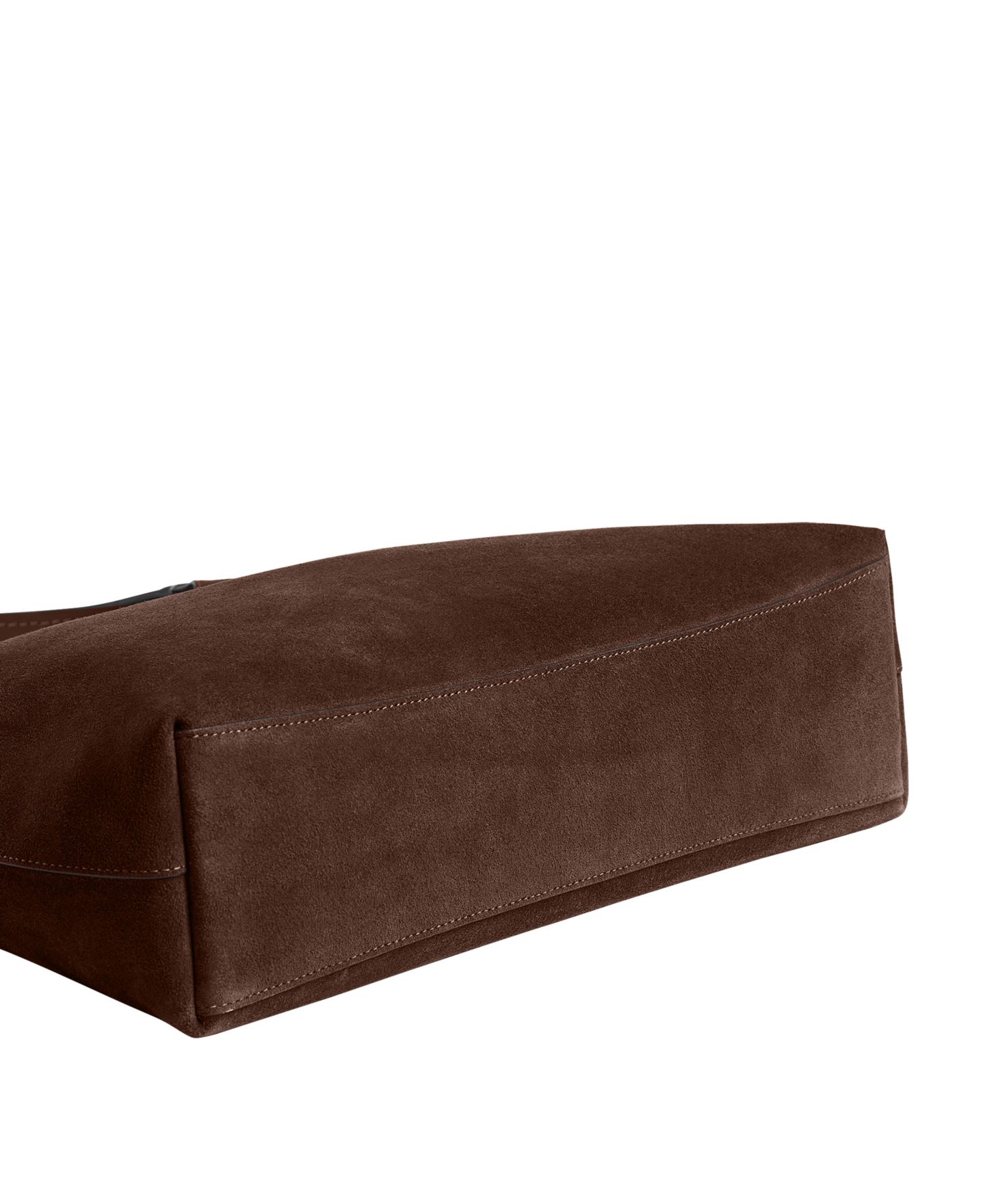 Женская сумка COACH Brooklyn Large Suede Shoulder 34, цвет: Латунный / Шоколадный — фото 10