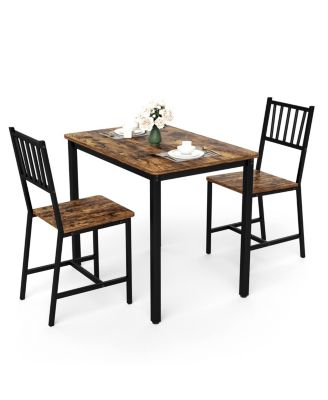 3-Piece Dining Set, Table and 2 Chairs