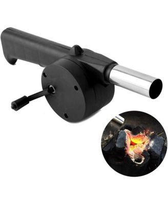 BBQ Fan Air Blower Fast Fire Starter Portable Mini Manual Hand Crank for Outdoor Picnic Camping Cooking Barbecue Charcoal Grills