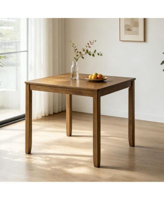 Oak Square Wooden Dining Table for 4