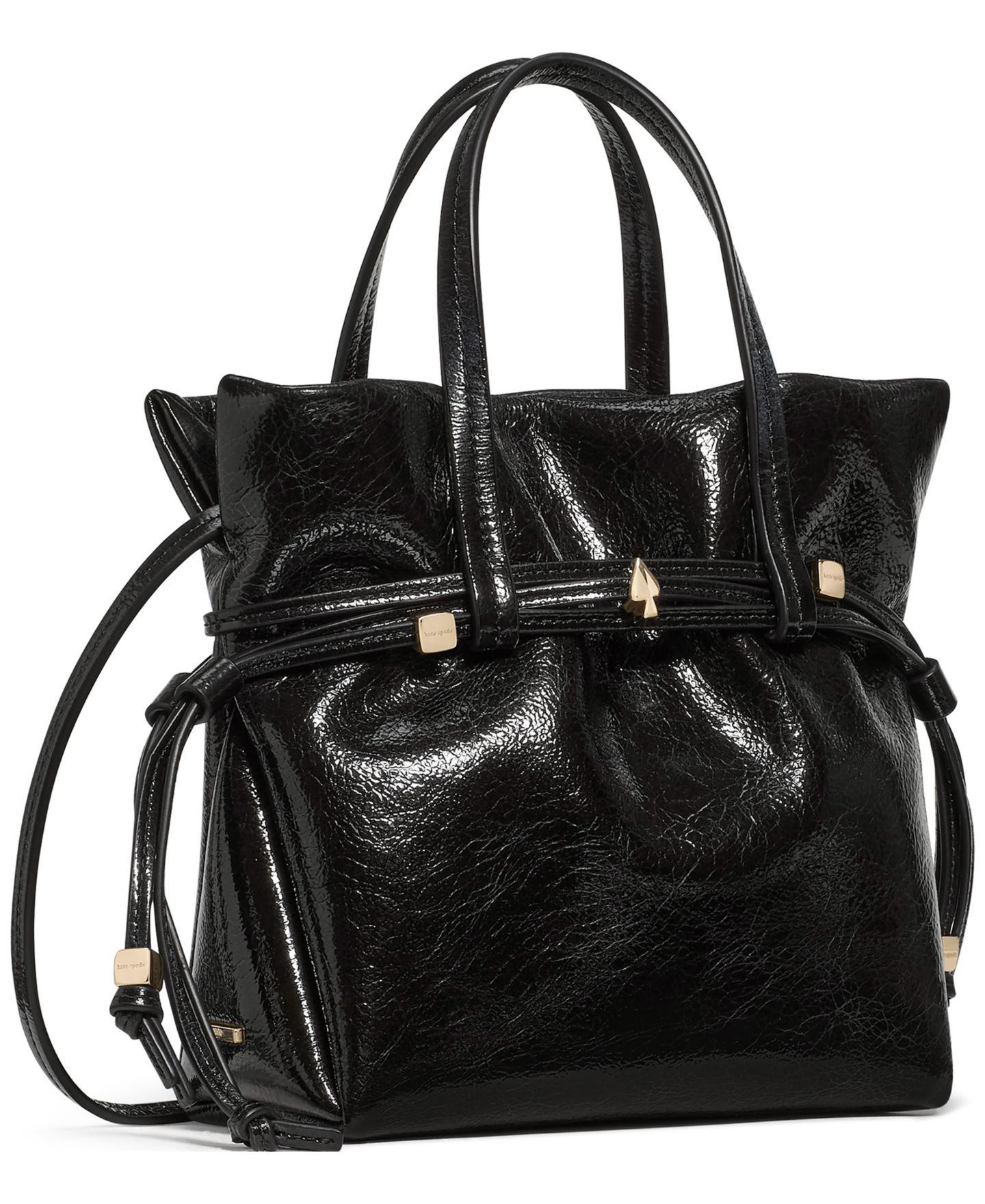 Женская сумка kate spade new york Rio Mini Shiny Leather, цвет: Чёрный — фото 5