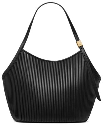 Deco Pleated Tulip Extra-Large Tote Handbag