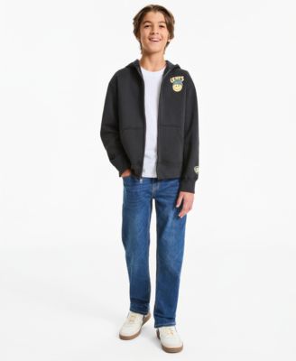 Boys' 8-20 Graphic Full-Zip Hoodie & 514 Straight-Leg Stretch-Performance Jeans