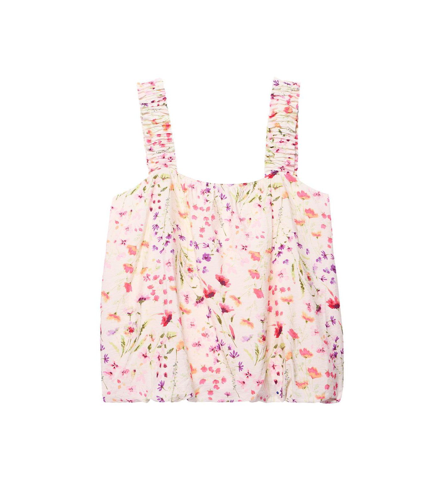 Женский топ Mint Velvet Sleeveless Square Neck Floral-Print, цвет: Розовый — фото 3