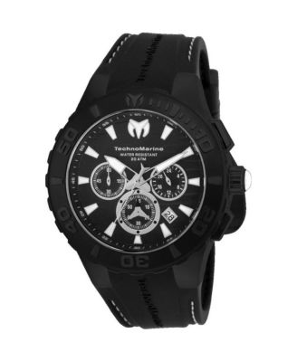 Cruise TM-115081 Men's 44mm Quartz Chronograph Watch - Silicone Strap