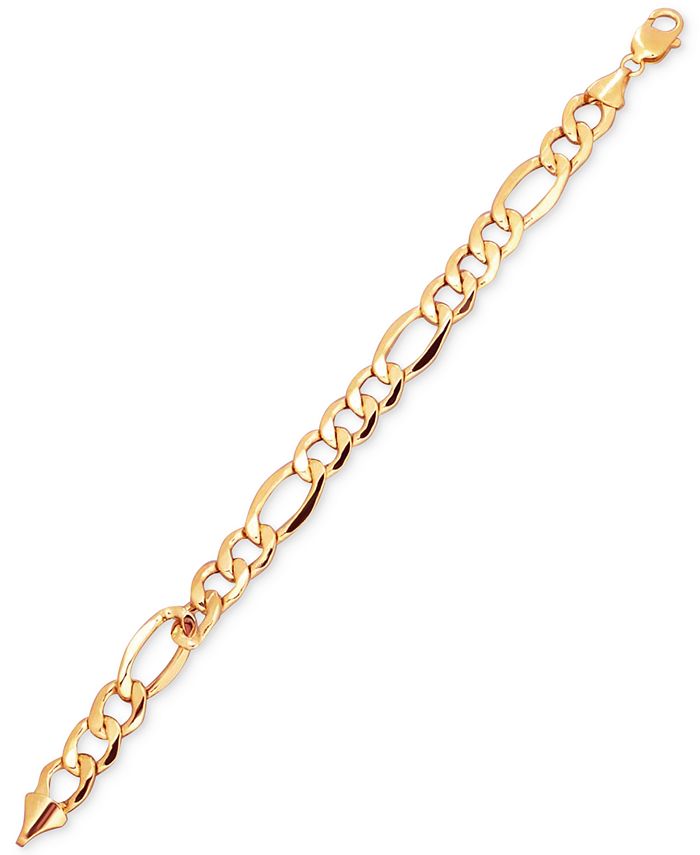 Italian Gold Men's Figaro Link Bracelet in 10k Gold - Macy's