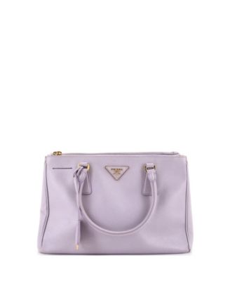 Small Double Zip Lux Tote Saffiano Leather