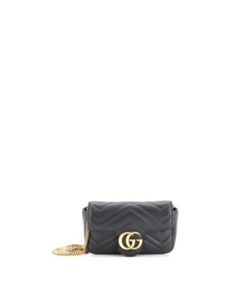Super Mini GG Marmont Flap Bag Matelasse Leather