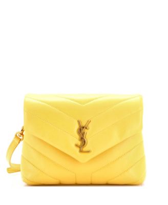 Toy Loulou Shoulder Bag Matelasse Chevron Leather