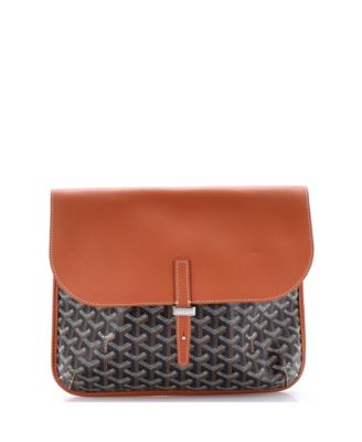 Coursier Messenger Bag Coated Canvas and Leather