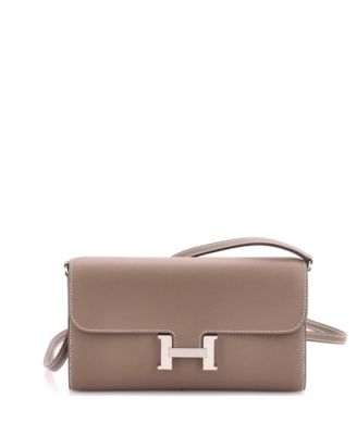 Pre-Owned Hermes Constance To Go Wallet Evercolor