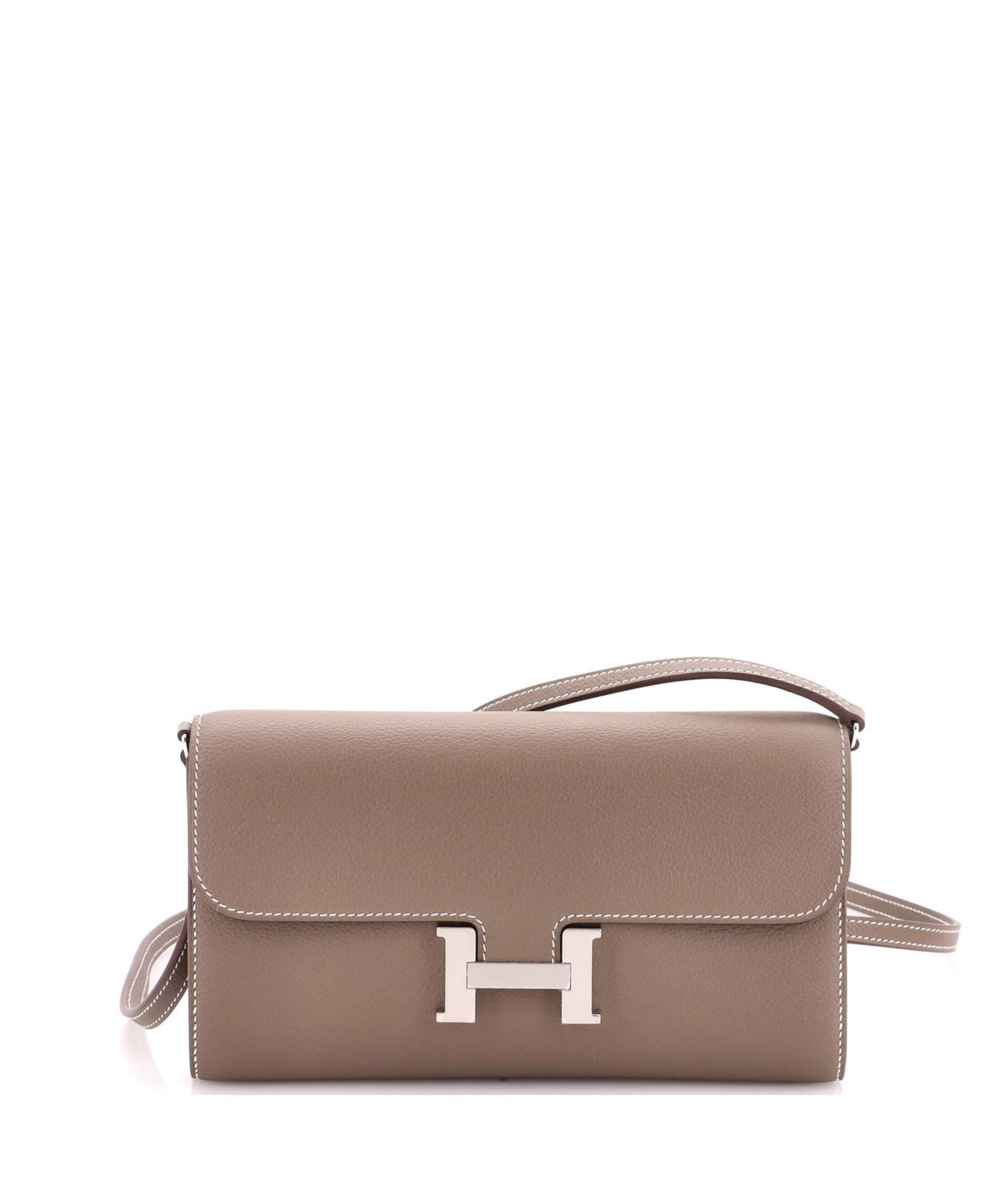 Pre-Owned Hermes Constance To Go Wallet Evercolor
