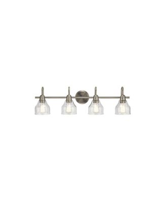 Avery 33 1/4" Wide Brushed Nickel 4-Light Bath Light
