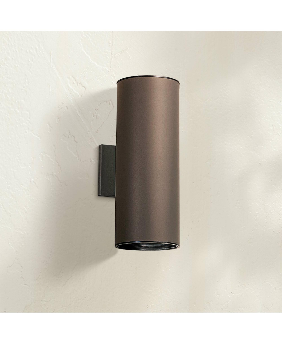 Kichler Cylinder 14 3/4"H Architectural Bronze Outdoor Wall Light