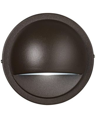 Architectural Bronze Half Moon Step or Deck Light