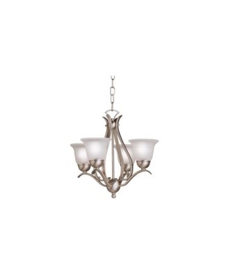 Dover 18" Wide Four Light Brushed Nickel Uplight Chandelier