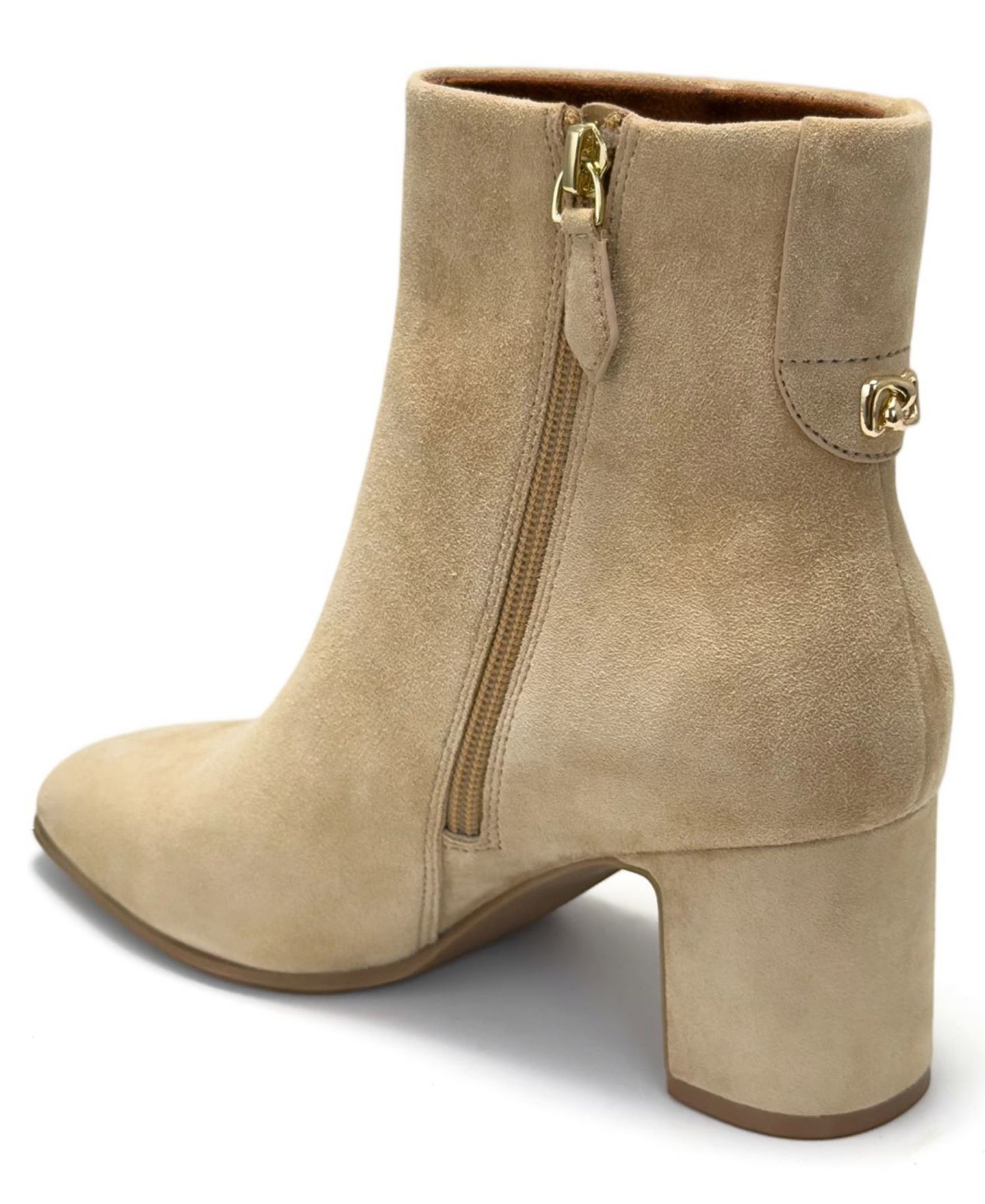 Женские ботинки Aerosoles Mari Block Heel Dress Booties, цвет: Верблюжий замшевый — фото 6