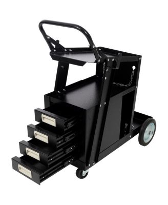   Heavy Duty 4-Drawer Rolling Welding Cart and Tool Trolley