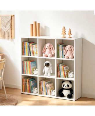 9 Cube Metal Storage Shelf Organizer Bookcase Display Rack Easy Assembly