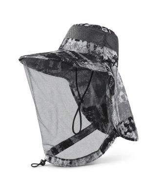 UPF 50+ Mosquito Net Sun Hat with Neck Flap | Wide Brim Bug and Sun Protection for Fishing, Hiking and Camping
