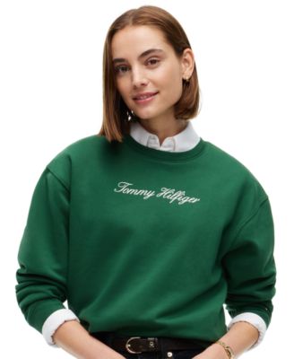Women's Crew Neck Graphic Pullover Long-Sleeve Sweatshirt