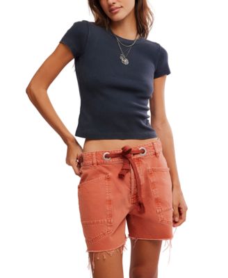 Women's Atlas Fitted Cotton-Ribbed Crew Tee