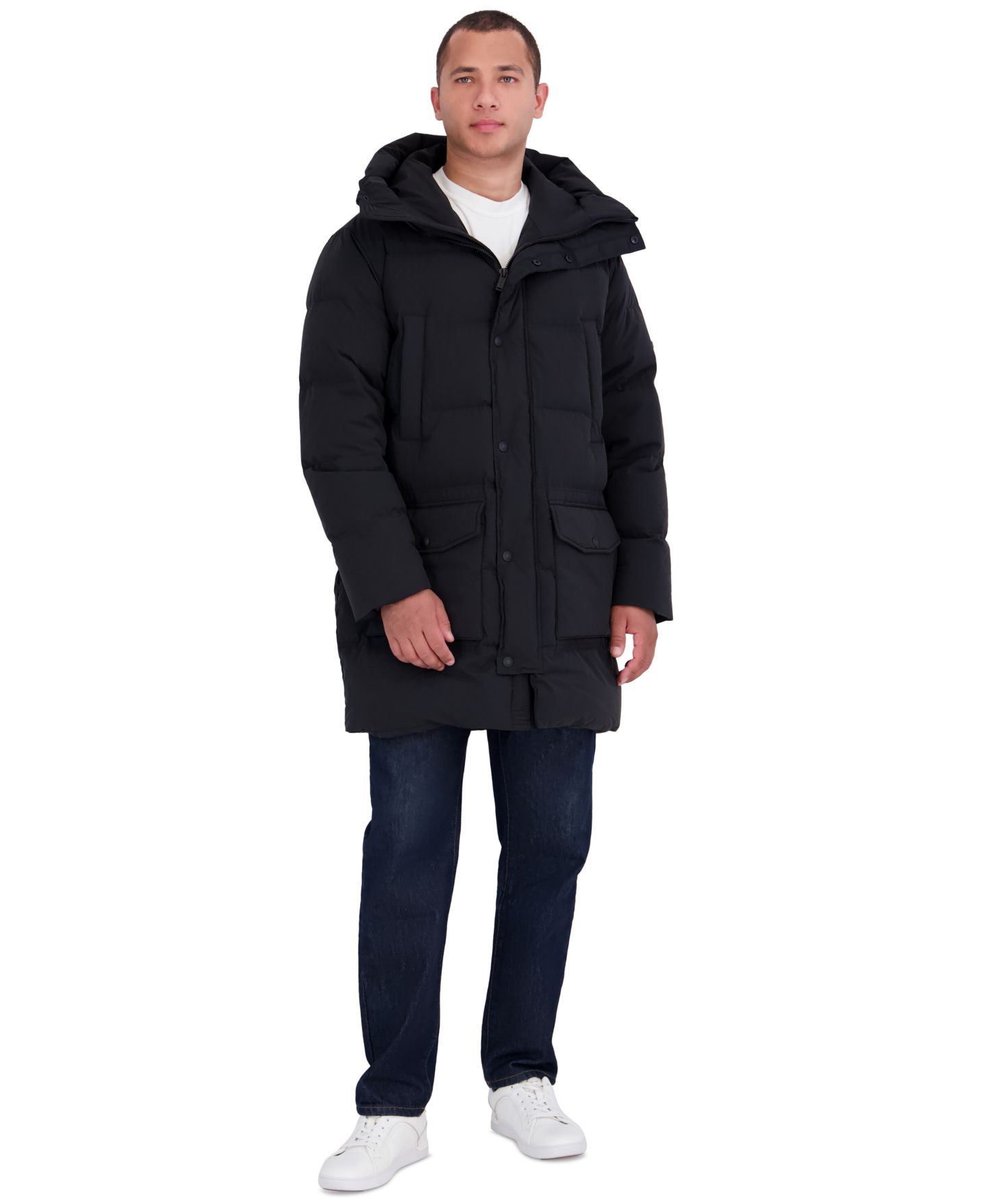Мужская куртка Michael Kors Hooded Down Parka, цвет: Чёрный — фото 2
