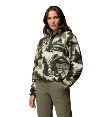 Women's Helvetia™ II Printed Cropped Half-Snap Fleece