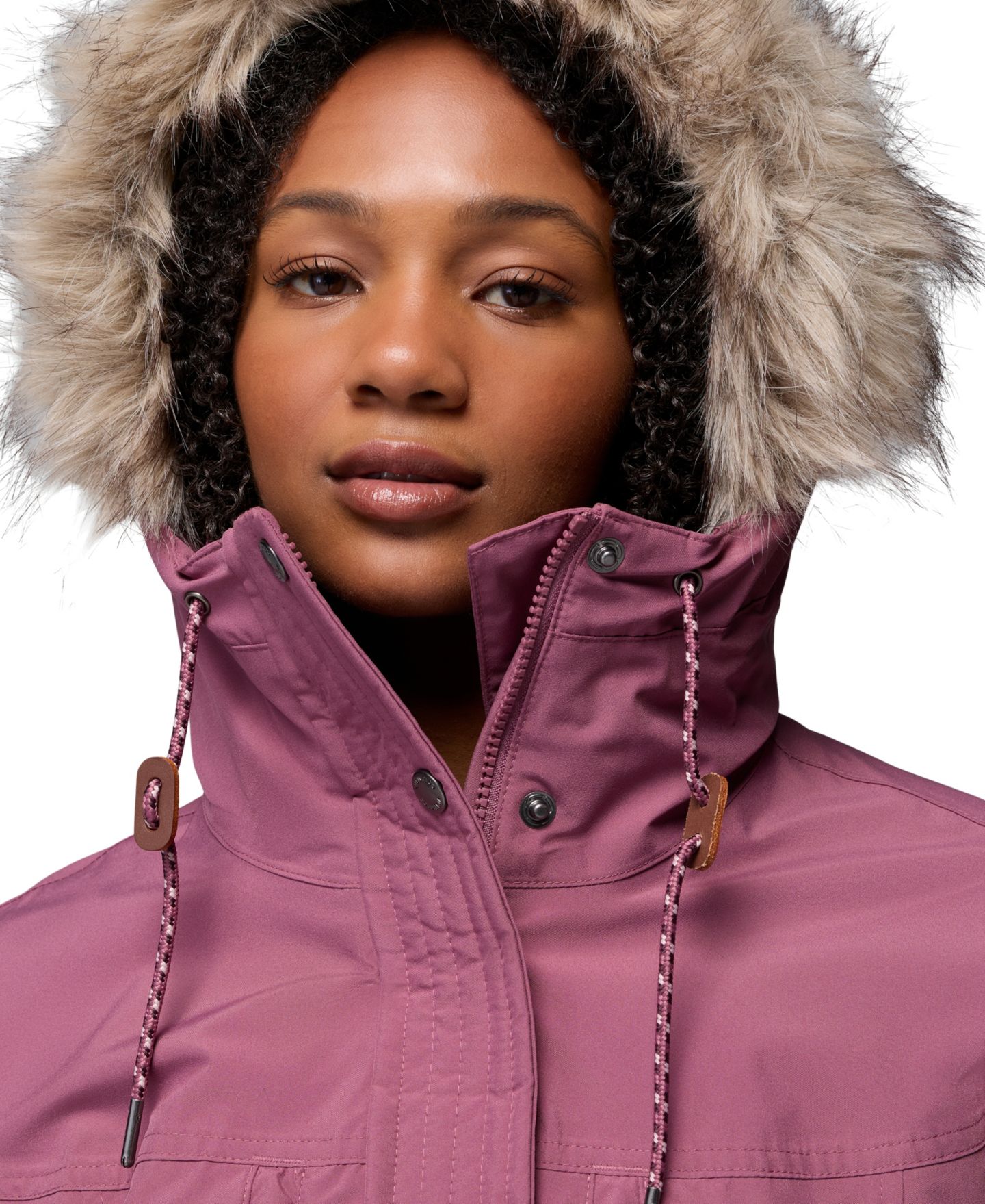 Женская куртка Columbia Payton Pass™ II Interchange Insulated Hooded Puffer, цвет: Состаренный розовато-лиловый — фото 6