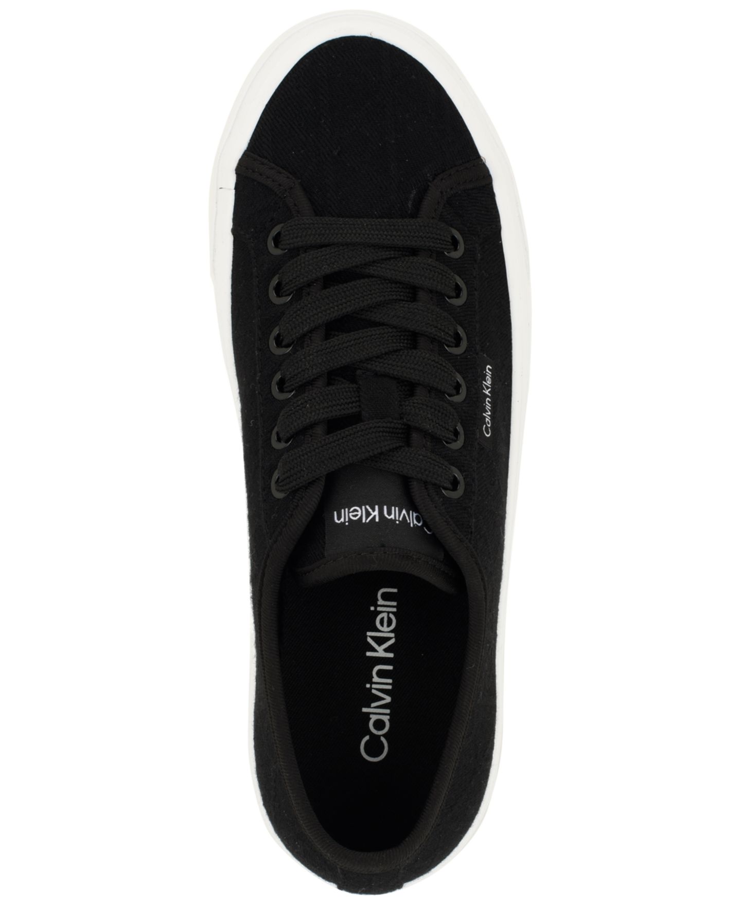 Женские кроссовки Calvin Klein Bravini Logo Platform, цвет: Чёрный — фото 4