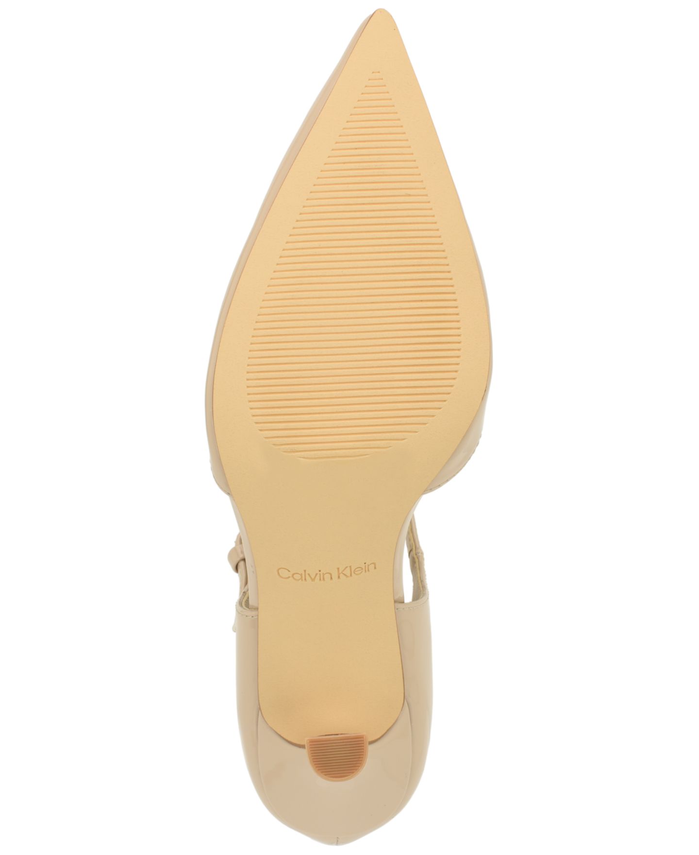 Женские туфли Calvin Klein Brynia Two Piece Mary Jane Stiletto Pumps, цвет: Серо-коричневый лаковый — фото 5