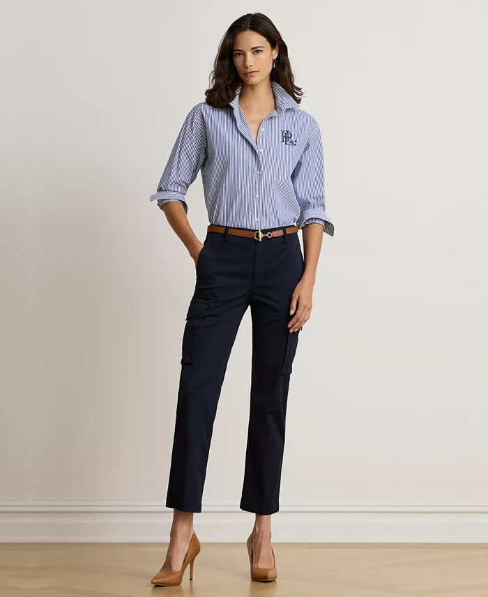 Women's Cargo Cropped Chino Pants - thumbnail 3
