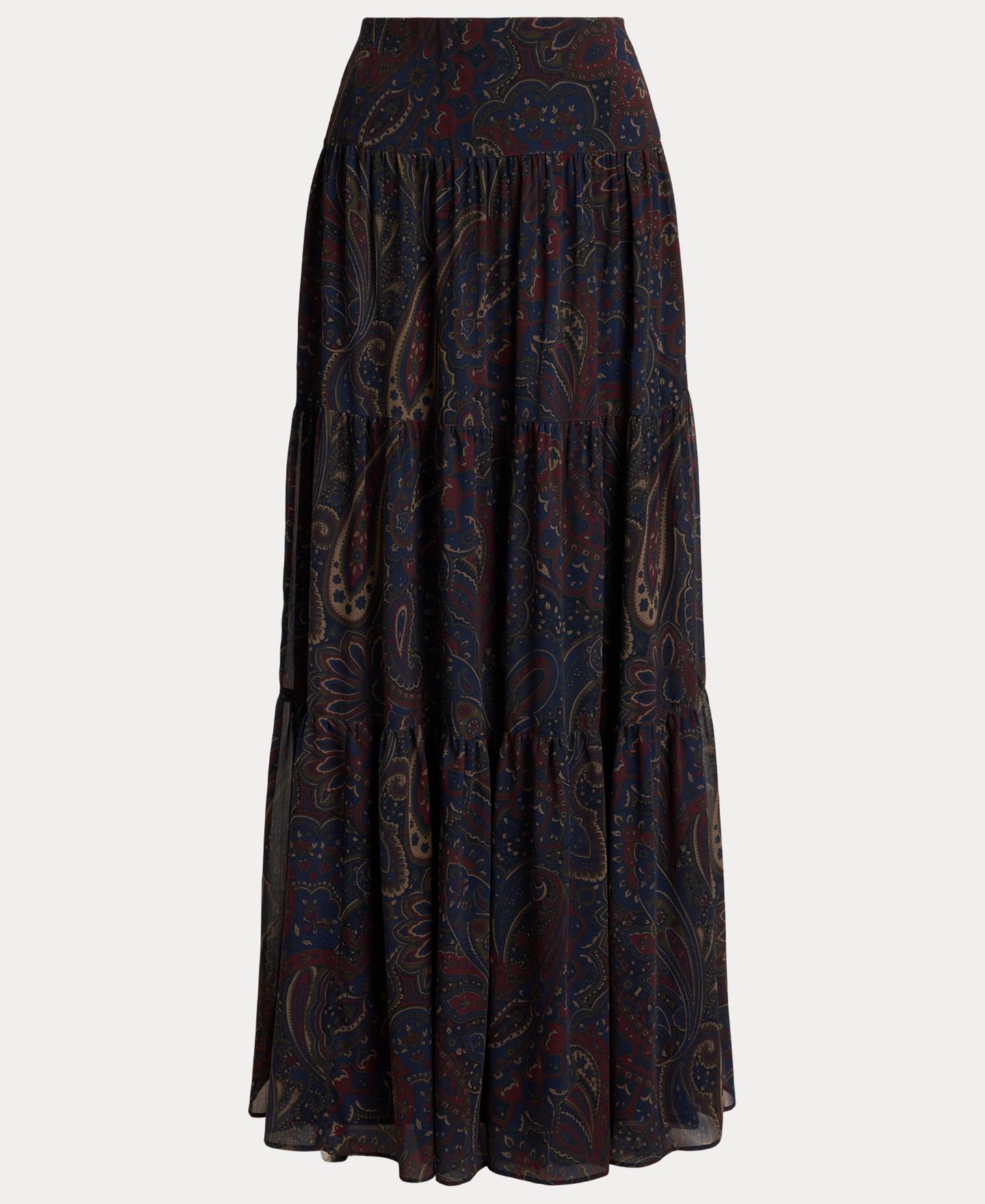 Женская юбка Lauren Ralph Lauren High-Waisted Paisley Maxi, цвет: Тёмно-синий разноцветный — фото 6