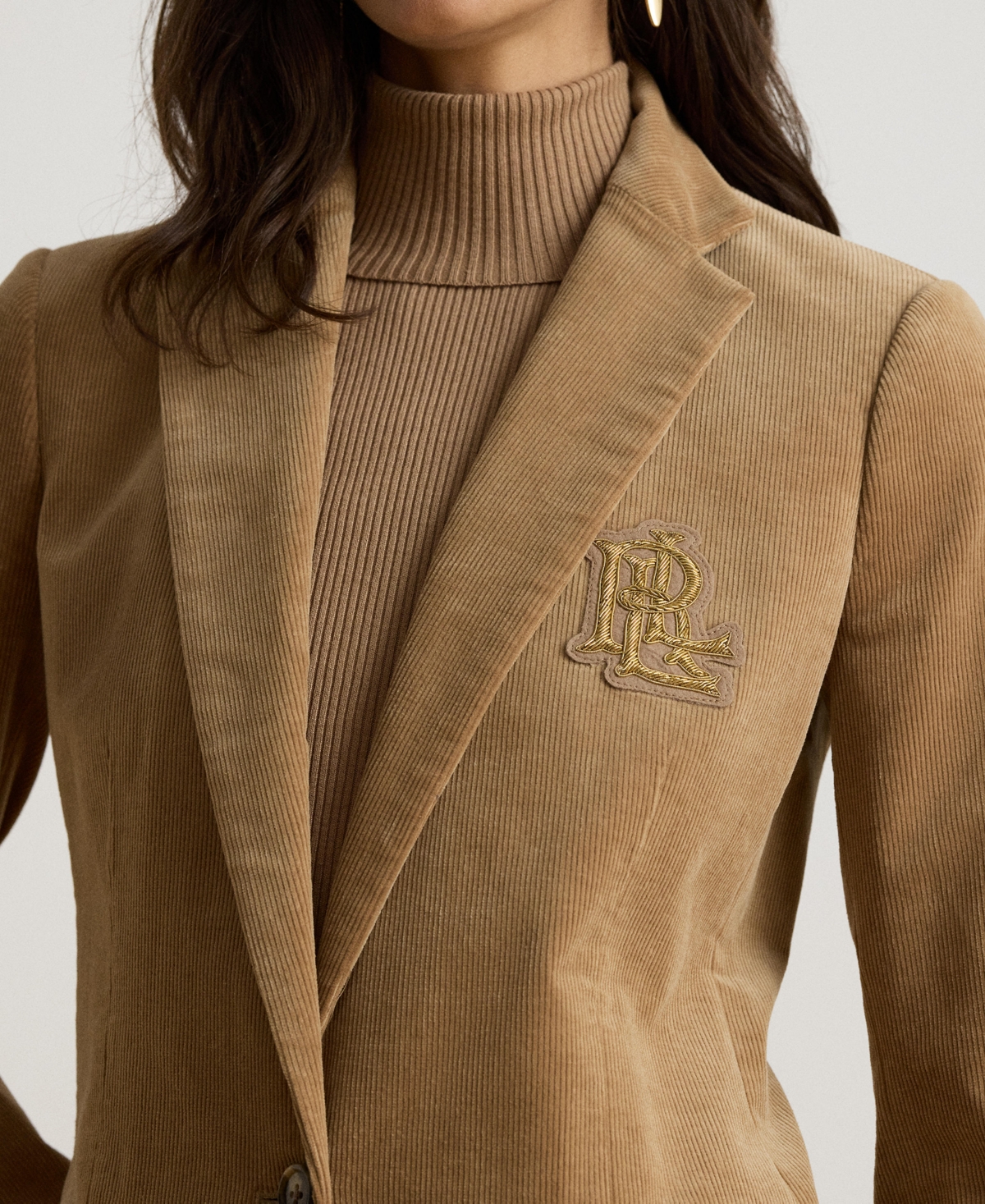Lauren Ralph Lauren Women's Corduroy Single-Button Blazer