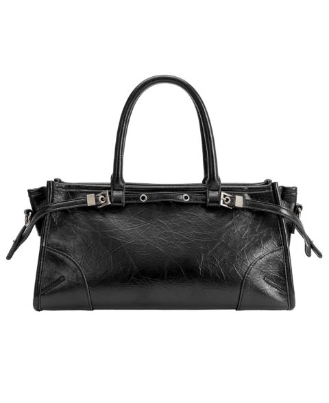 Женская сумка Melie Bianco Rhonda Medium Top Handle Satchel Handbag, цвет: Чёрный